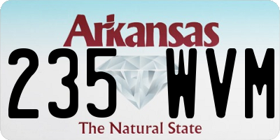 AR license plate 235WVM