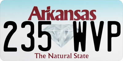 AR license plate 235WVP