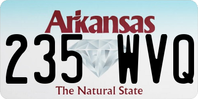 AR license plate 235WVQ