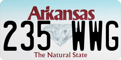 AR license plate 235WWG