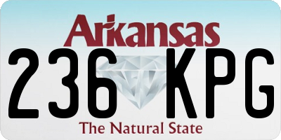 AR license plate 236KPG