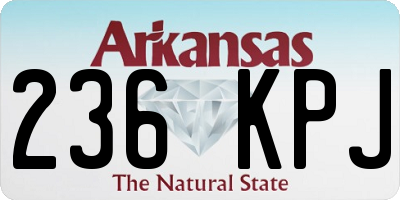 AR license plate 236KPJ