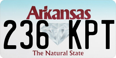 AR license plate 236KPT