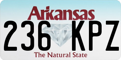 AR license plate 236KPZ