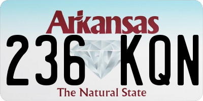 AR license plate 236KQN