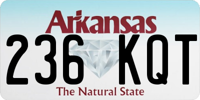 AR license plate 236KQT