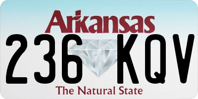 AR license plate 236KQV