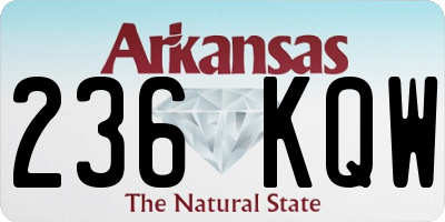 AR license plate 236KQW