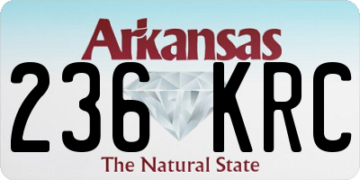 AR license plate 236KRC