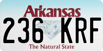 AR license plate 236KRF