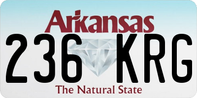 AR license plate 236KRG