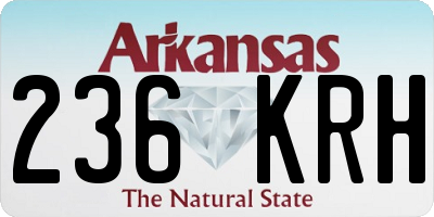 AR license plate 236KRH