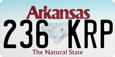 AR license plate 236KRP