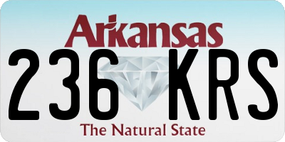 AR license plate 236KRS