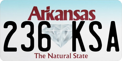 AR license plate 236KSA