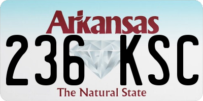 AR license plate 236KSC