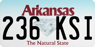 AR license plate 236KSI
