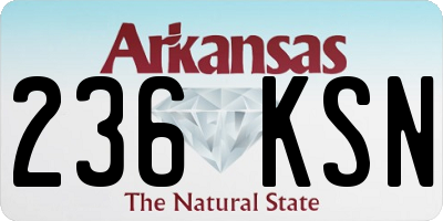 AR license plate 236KSN