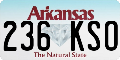 AR license plate 236KSO