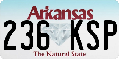 AR license plate 236KSP