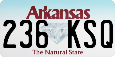 AR license plate 236KSQ