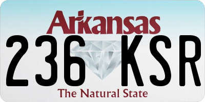 AR license plate 236KSR