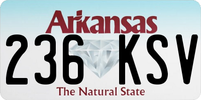 AR license plate 236KSV