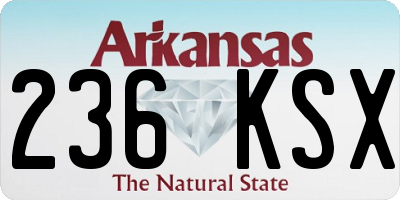 AR license plate 236KSX