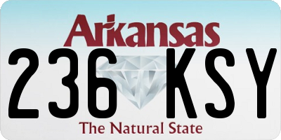 AR license plate 236KSY