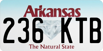 AR license plate 236KTB