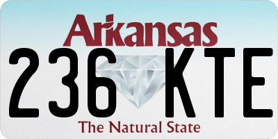 AR license plate 236KTE