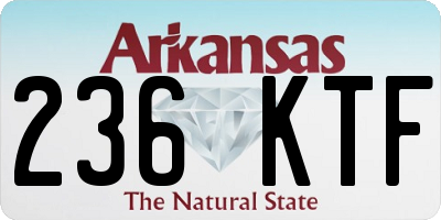 AR license plate 236KTF