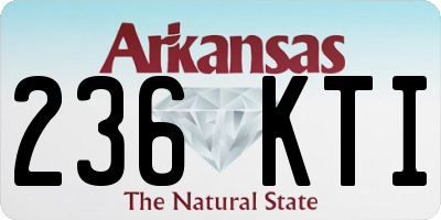 AR license plate 236KTI