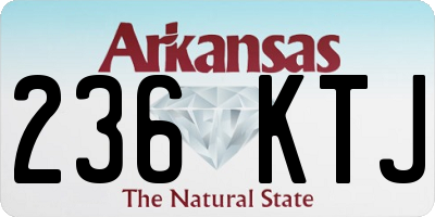 AR license plate 236KTJ