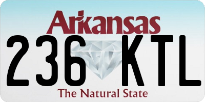 AR license plate 236KTL