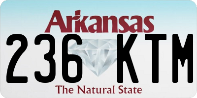 AR license plate 236KTM