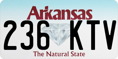 AR license plate 236KTV