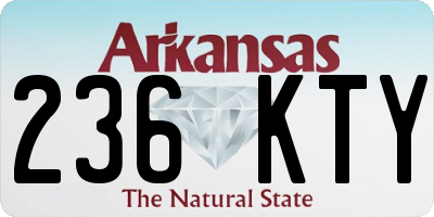 AR license plate 236KTY