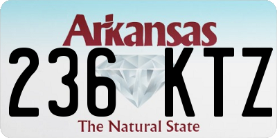 AR license plate 236KTZ