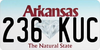 AR license plate 236KUC