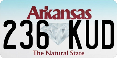 AR license plate 236KUD