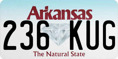 AR license plate 236KUG
