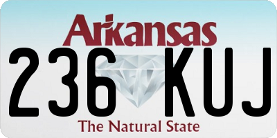 AR license plate 236KUJ