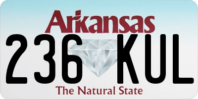 AR license plate 236KUL
