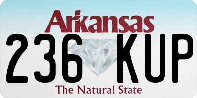 AR license plate 236KUP