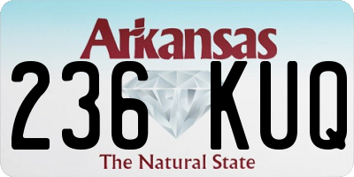 AR license plate 236KUQ