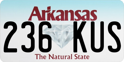 AR license plate 236KUS