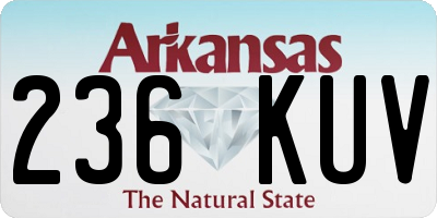 AR license plate 236KUV