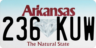 AR license plate 236KUW