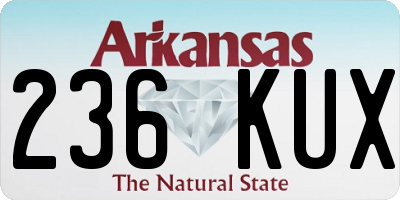 AR license plate 236KUX